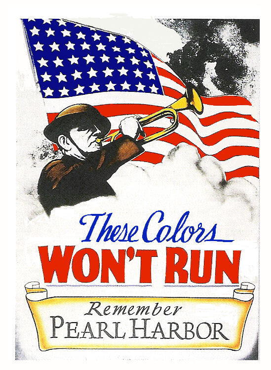 (image for) 1941 WW2 These Colors won't run windshield Sticker